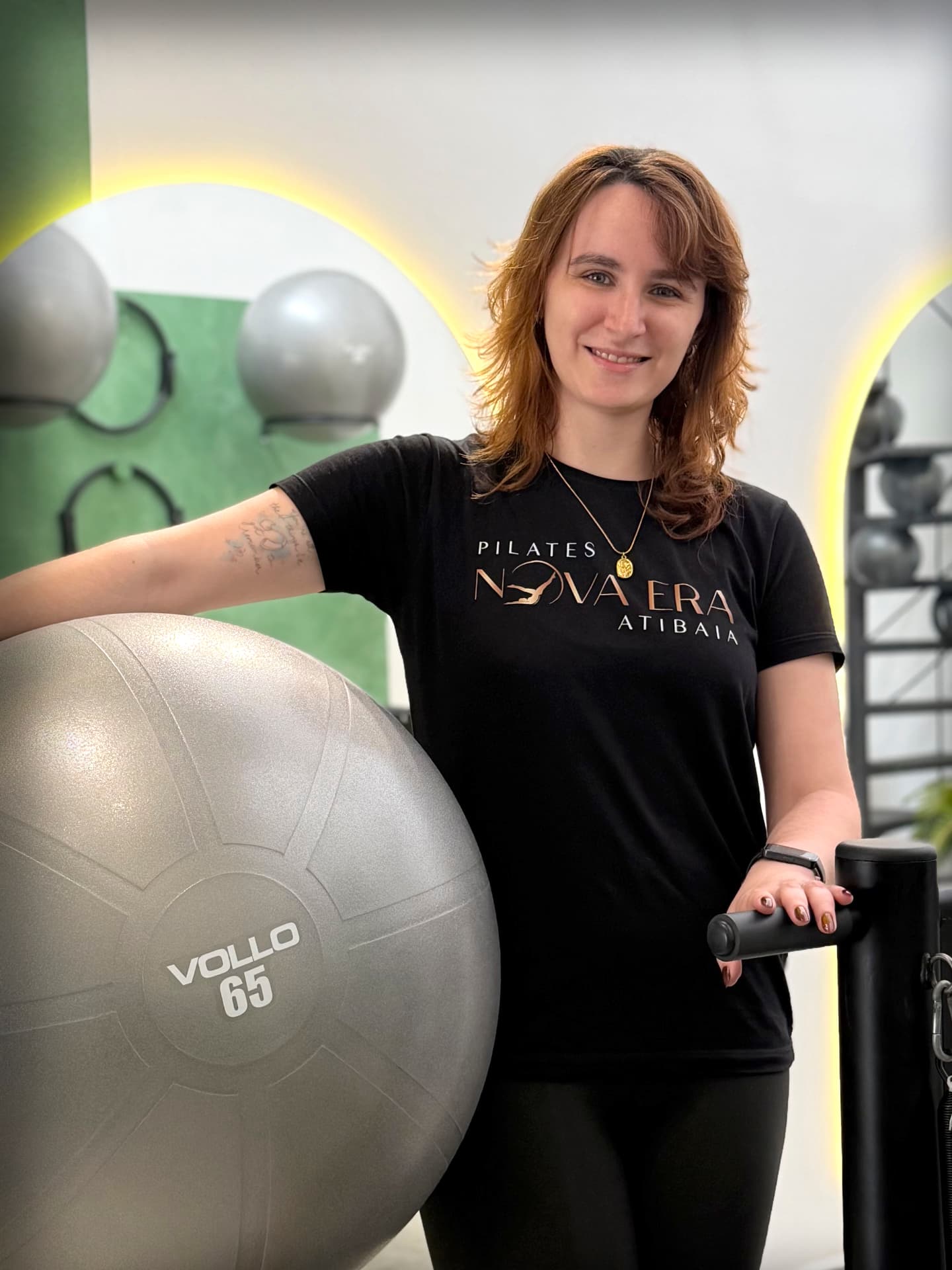 Clarisse, professora do curso e instrutora do Pilates Nova Era